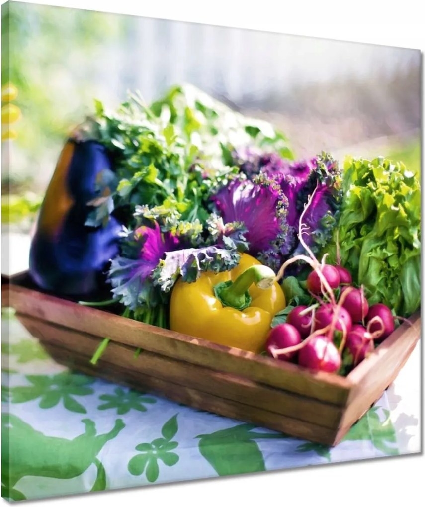 Vászonkép 50x50 Zöldségek a konyhába