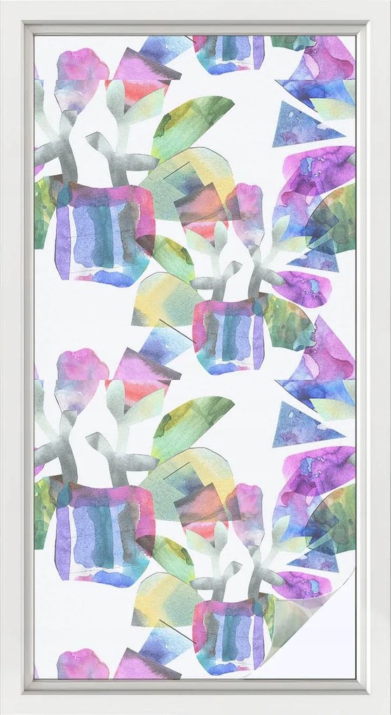 Ablakfólia Szélvédő Adatvédelem Színes absztrakt 50x100