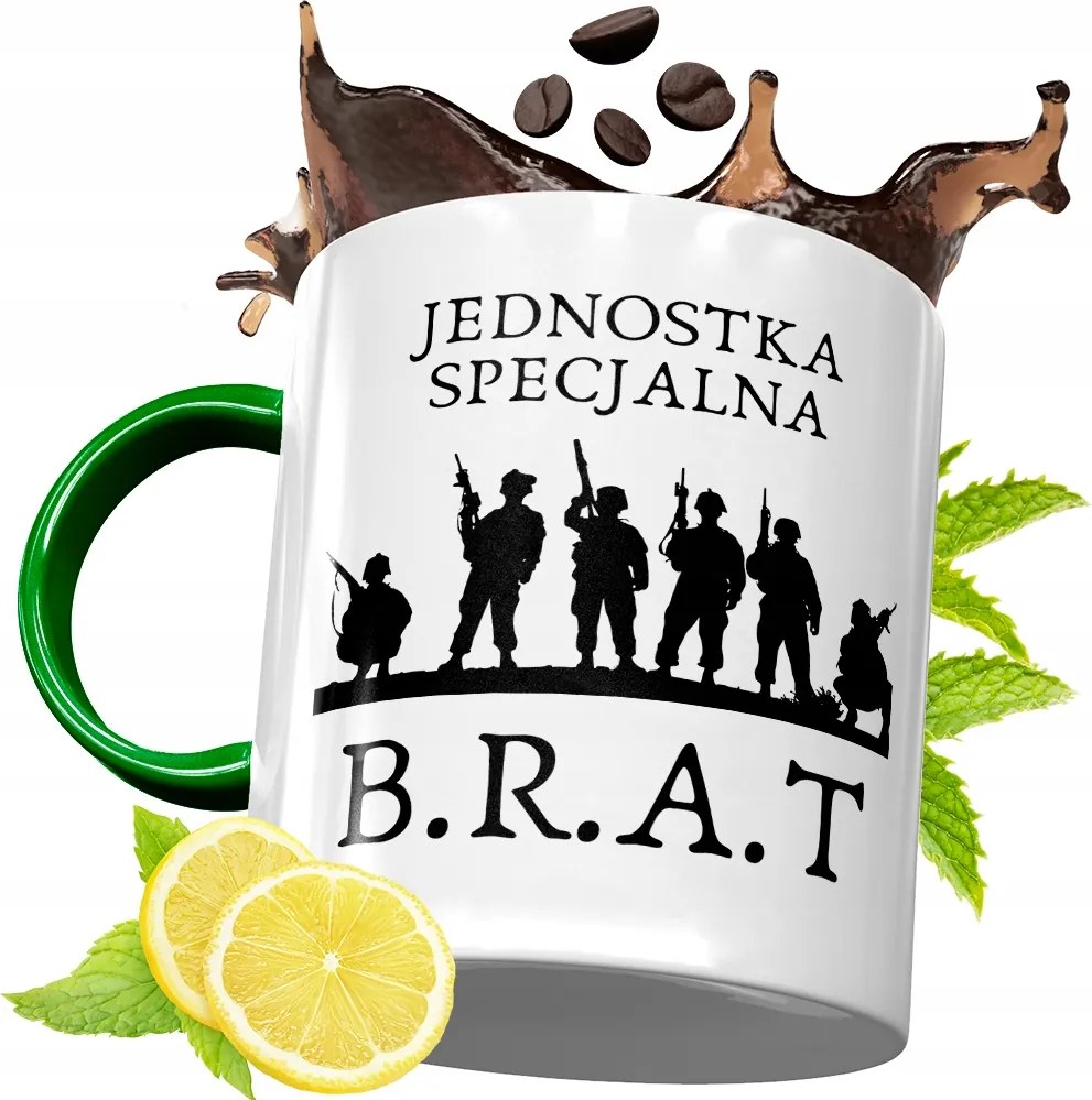 Zöld Bögre Testvérnek Ajándékba, fényképes nyomattal