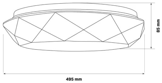 LED Dimmelhető fürdőszobai lámpa GALAXY LED/72W/230V 3000-6000K IP44 + távirányító