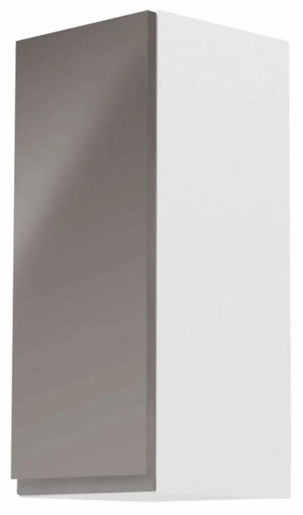 AURORA szürke mdf felső konyhaszekrény balos 30 cm