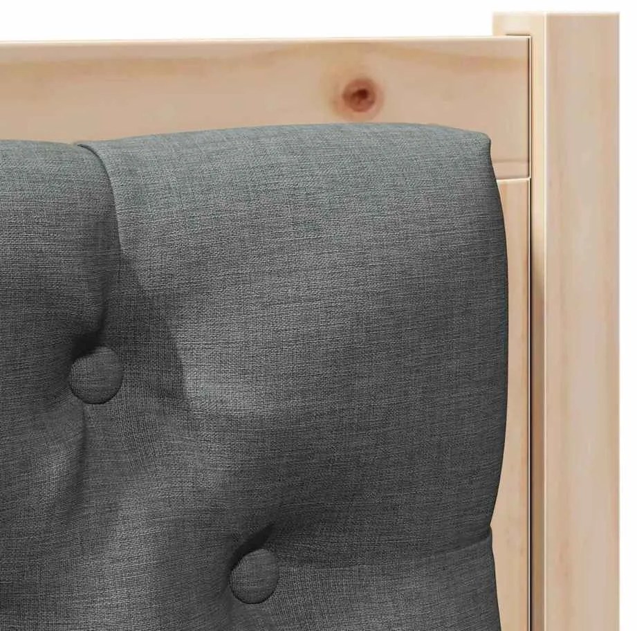 Fejtámla Egyéb barna és sötétszürke 90 cm Tömör fenyőfa