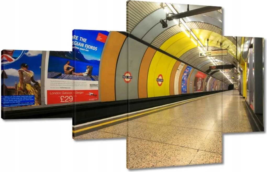 Festmények 130x80 London Alvilág Metro London