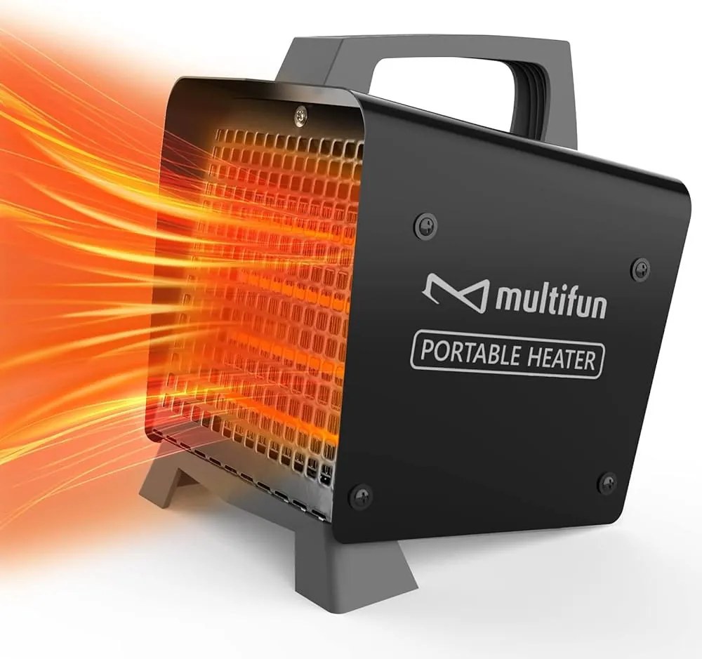 Multifun 2000W ipari kerámia fűtő, fekete MOUJ-052