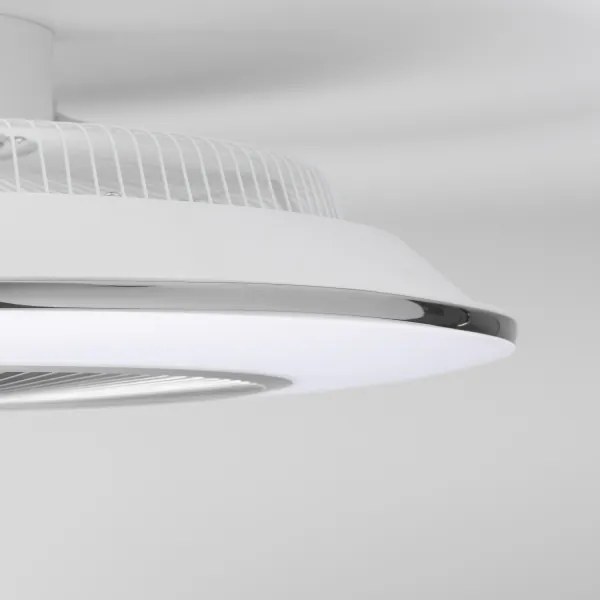 Brilagi - AURA LED/38W/230V dimmelhető ventilátoros lámpa ezüst + DO