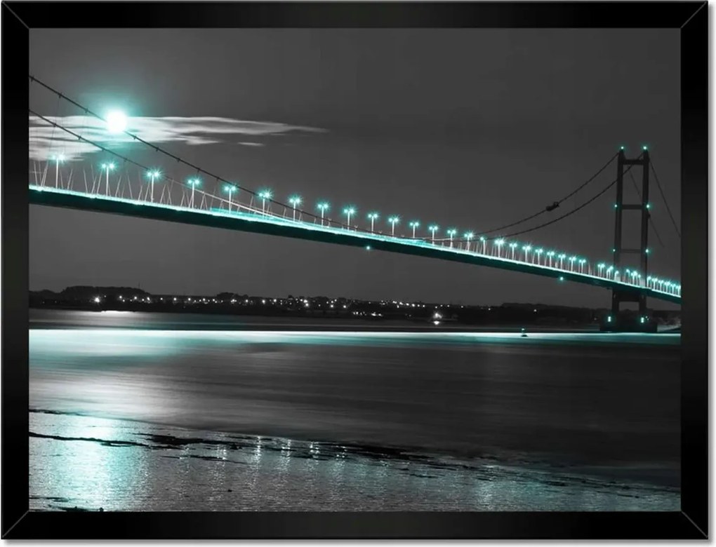 Poszterek keretben 40x30 Kék fények az éjszakában