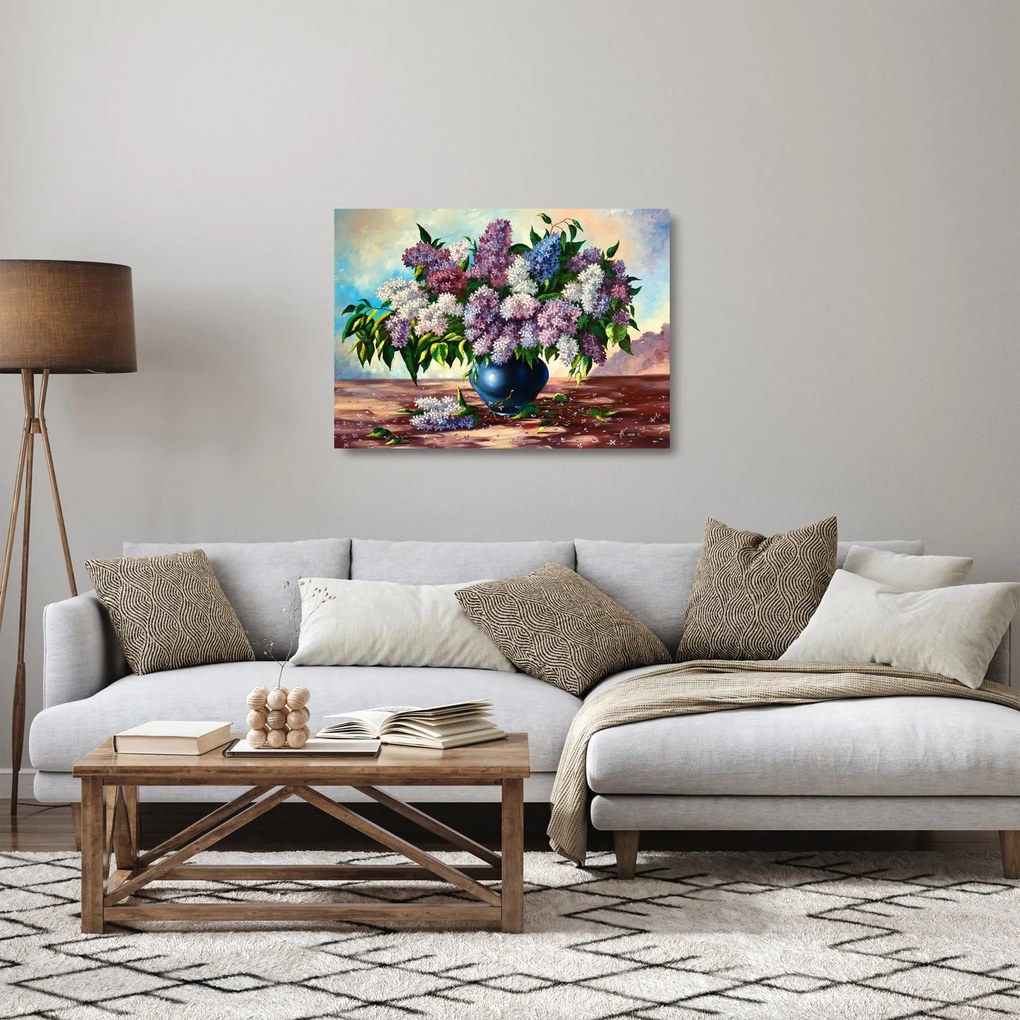 Kép - Orgován csokor (üvegen) (70x50 cm)