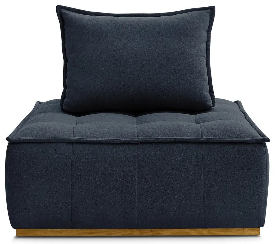 Sötétkék zsenília fotel Elisa – Bobochic Paris