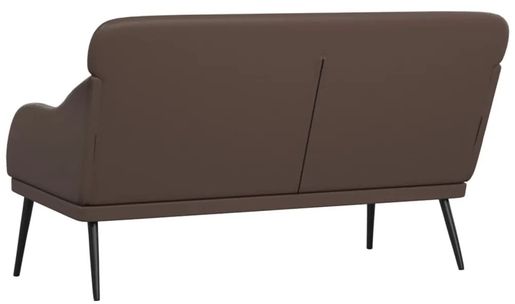 barna műbőr pad 110 x 76 x 80 cm