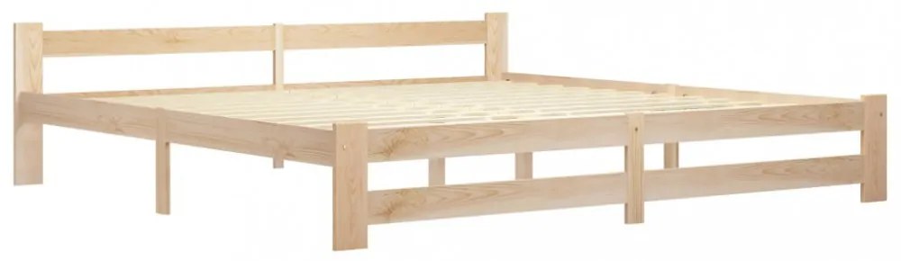 tömör fenyőfa ágykeret matrac nélkül 200 x 200 cm