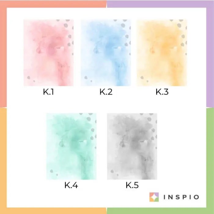 INSPIO Fali dekoráció - Színes elefánt