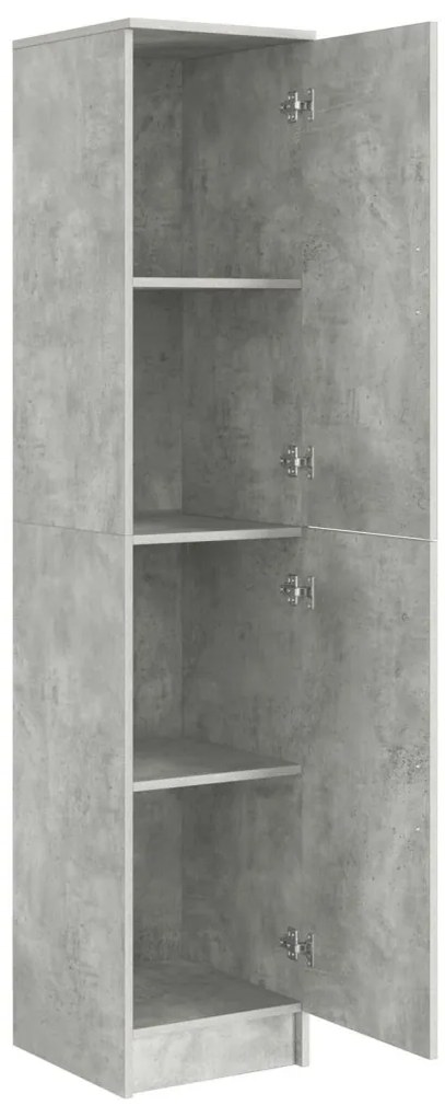Magas Szekrény Beton szürke 35 x 39 x 168 cm Faanyag