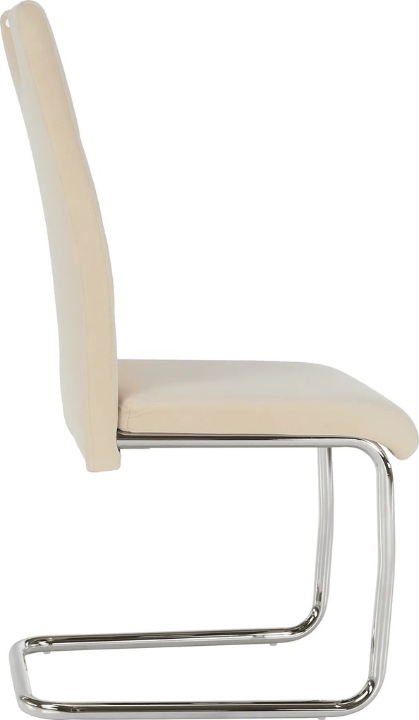 Étkezőszék, bézs Dulux Velvet szövet/világos varrás, ABIRA NEW
