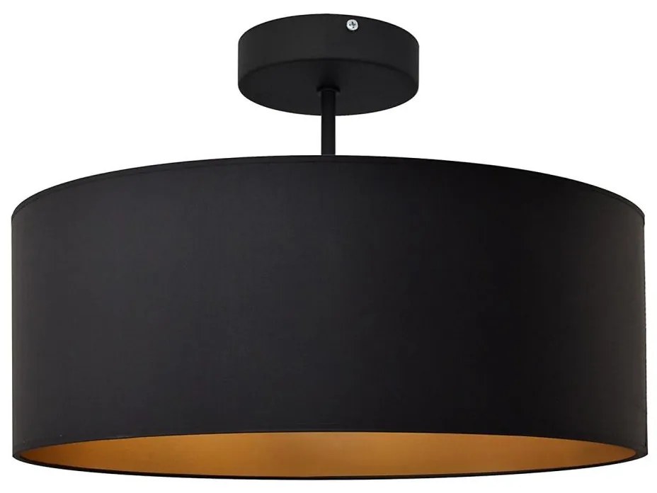 Csillár rúdon ALBA 3xE27/15W/230V fekete/arany