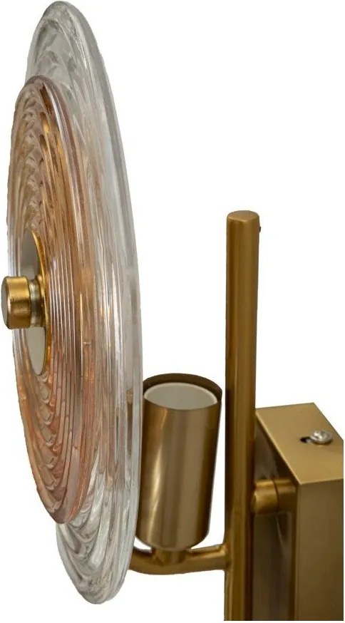 Aranyszínű üveg fali lámpa Venice – Mauro Ferretti
