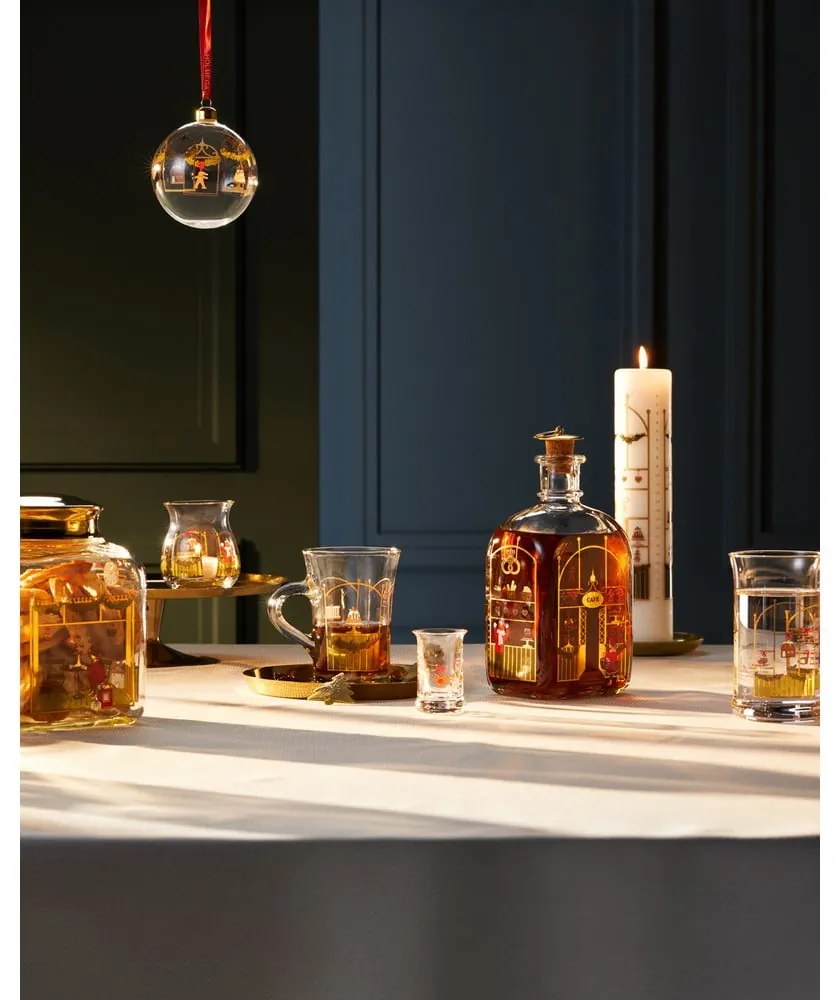 Üveg gyertyatartó készlet karácsonyi mintával, 2 db-os Holmegaard Christmas – Holmegaard