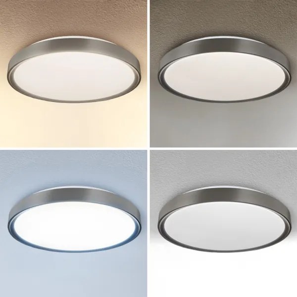 Brilagi-LED Dimmelhető FANCIA lámpatest LED/48W/230V 3000-6500K Ø 39 cm ezüst+távirányító