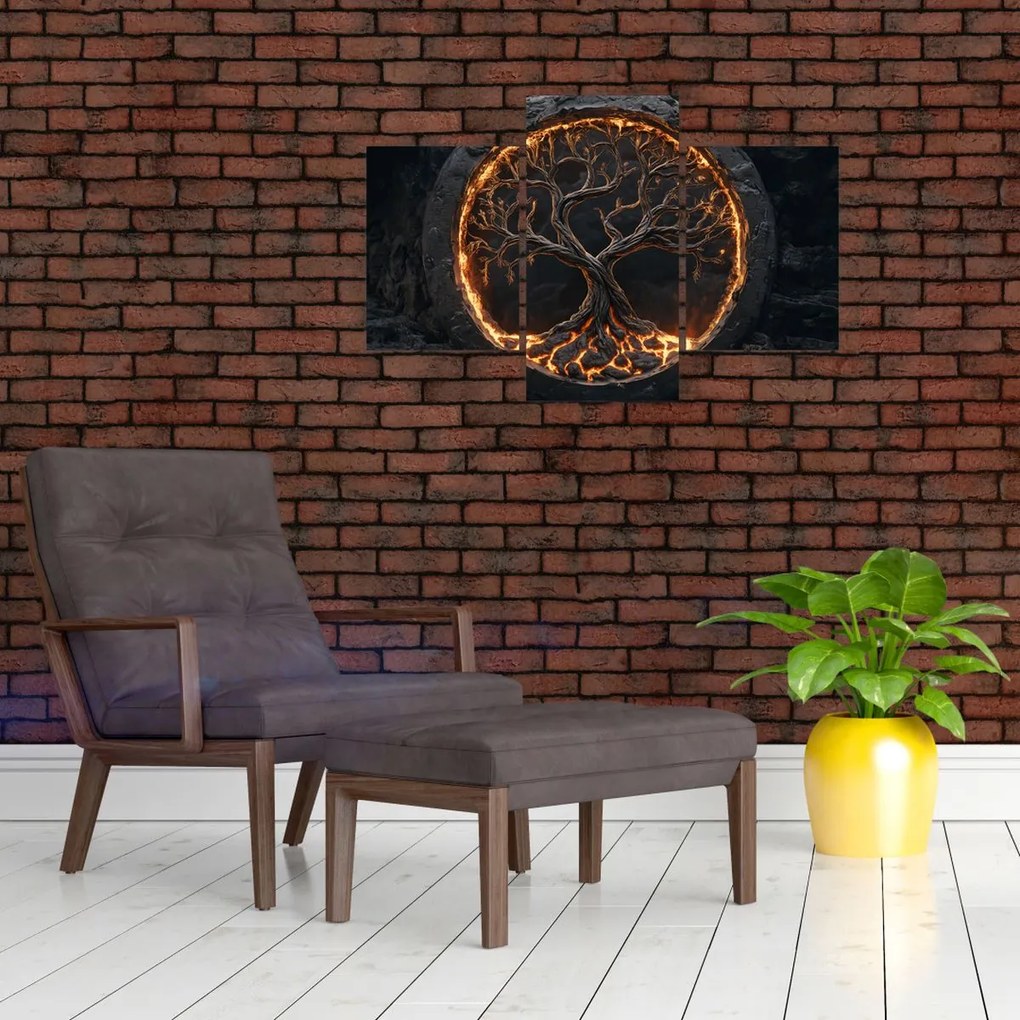 Kép – Életfa lávában I. (90x60 cm)