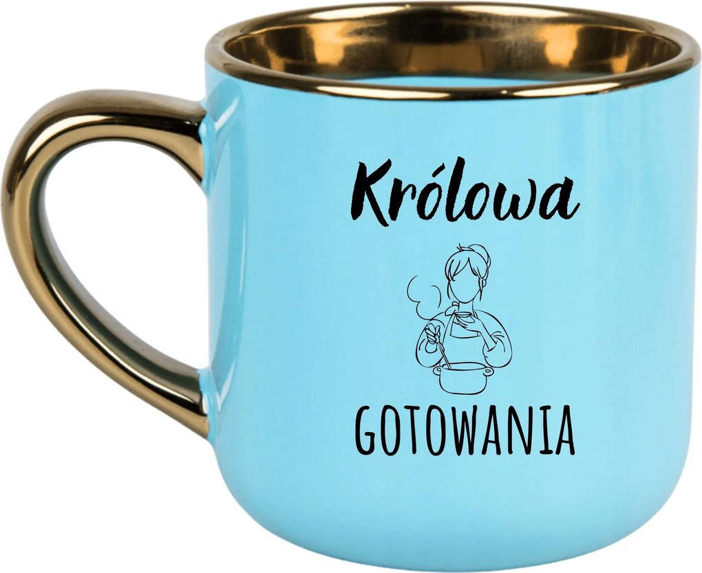 Bögre Kék 400ml Ajándék Vicces Anyák Napja Főzés Királynője