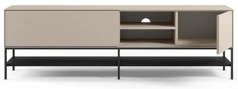 Krémszínű TV-állvány 180x55x35 cm Amira – Marckeric