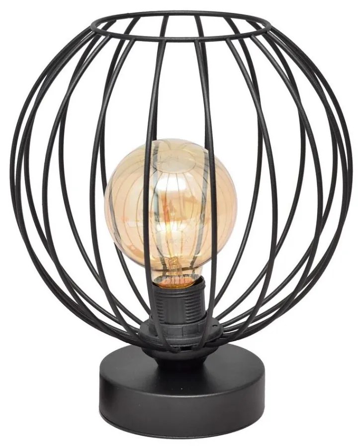 Asztali lámpa MERCURE 1xE27/15W/230V fekete