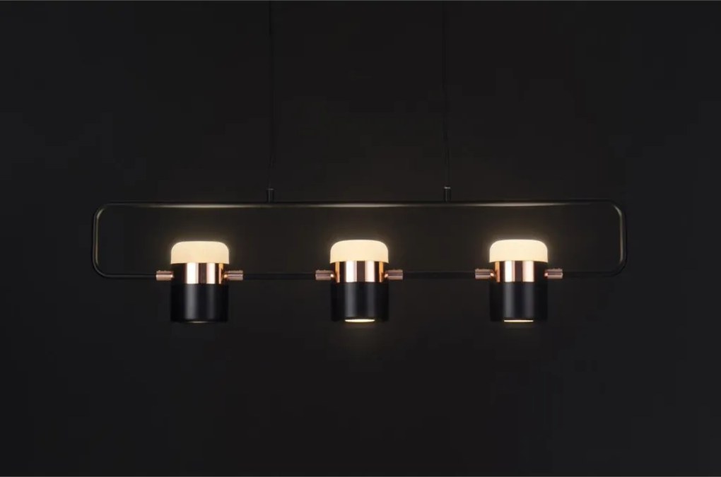 King Home BLINK XCP7598-3 BLACK Függőlámpa 6x3W/LED 3000K 1440LM IP20