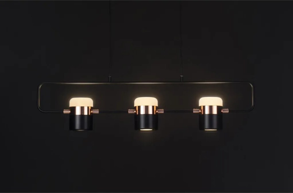 KING HOME XCP7598-3BLACK BLINK Modern Led Függesztett Lámpa Fekete LED IP20