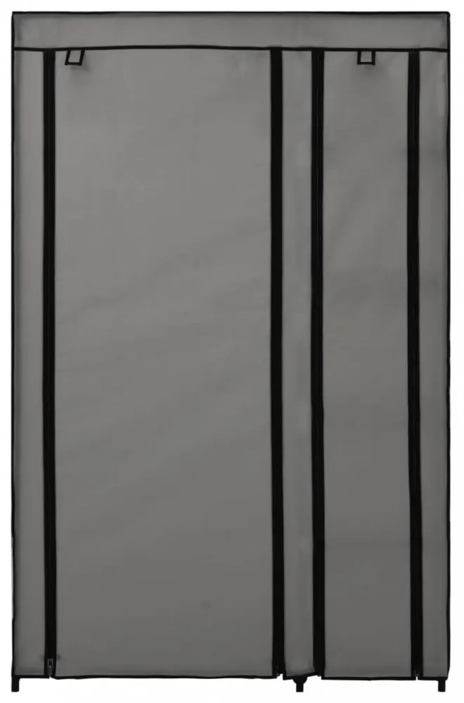 2 db szürke összecsukható szövet ruhásszekrény 110x45x175 cm
