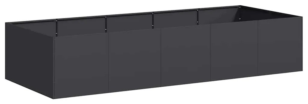 vidaXL ültetőtartó fekete 200x80x40 cm acél