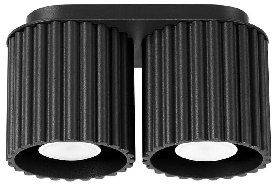 Sollux SL.1785 - AURA spotlámpa 2xGU10/10W/230V fekete