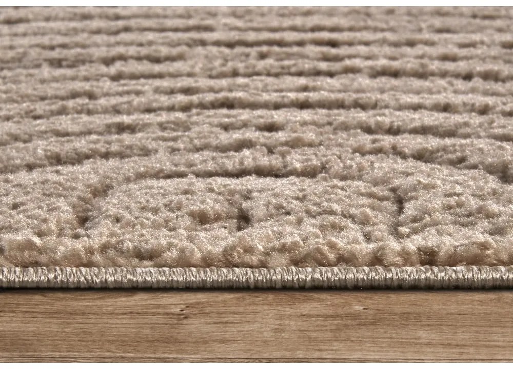 Világosbarna szőnyeg 160x235 cm Panglao New York Taupe – Elle Decoration