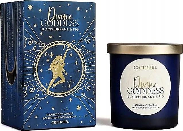 Carnatia Starry Spell szójagyertya üvegben Fekete ribizli és füge