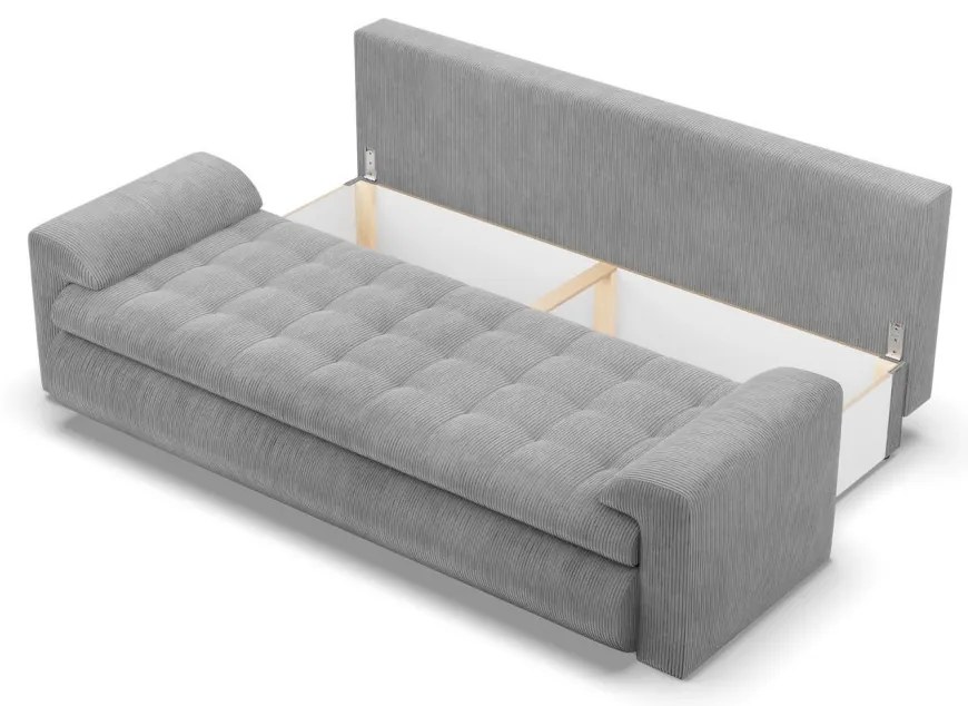 Tokio kanapéágy, kordbársony, szürke