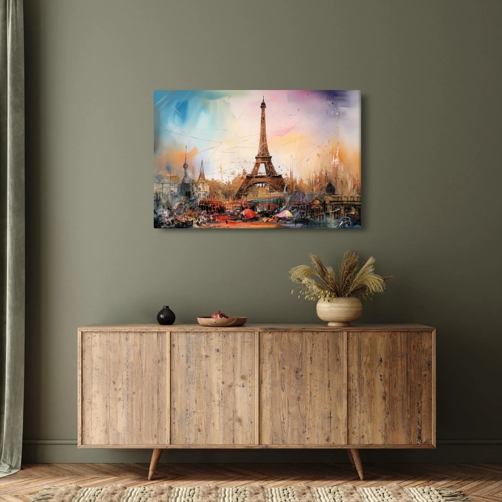 Kép - Az Eiffel-torony festménye (90x60 cm)