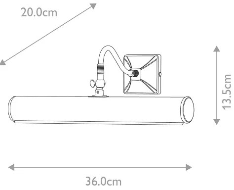 Elstead PL1-20-PB - Kép megvilágítás PICTURE 2xE14/40W/230V arany