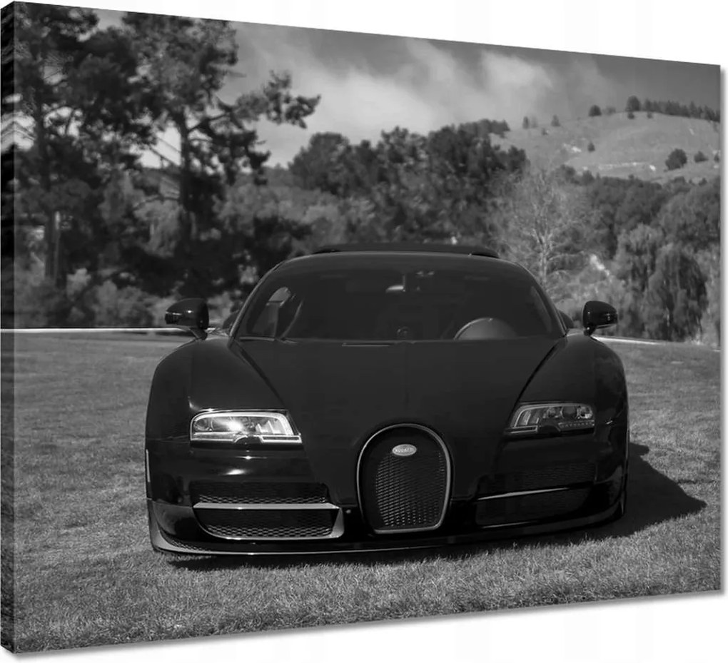 Vászonkép 50x40 Fekete Bugatti Autó