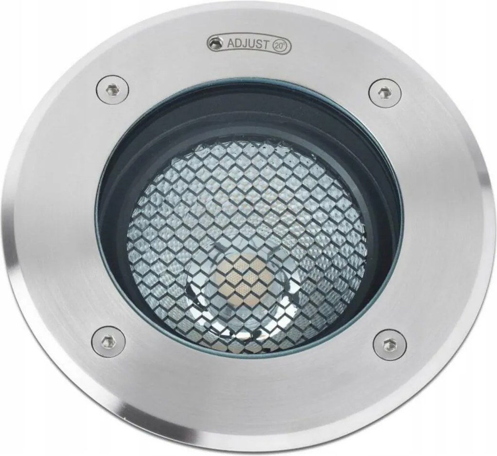 Faro Geiser 80 süllyesztett talajlámpa, rozsdamentes acél, szürke, GU10, IP67