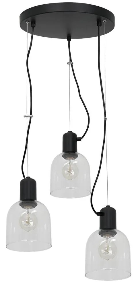 Csillár zsinóron BANCO 3xE27/15W/230V