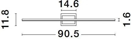 NOVALUCE 9267019 AZURE Képmegvilágító lámpa LED IP20