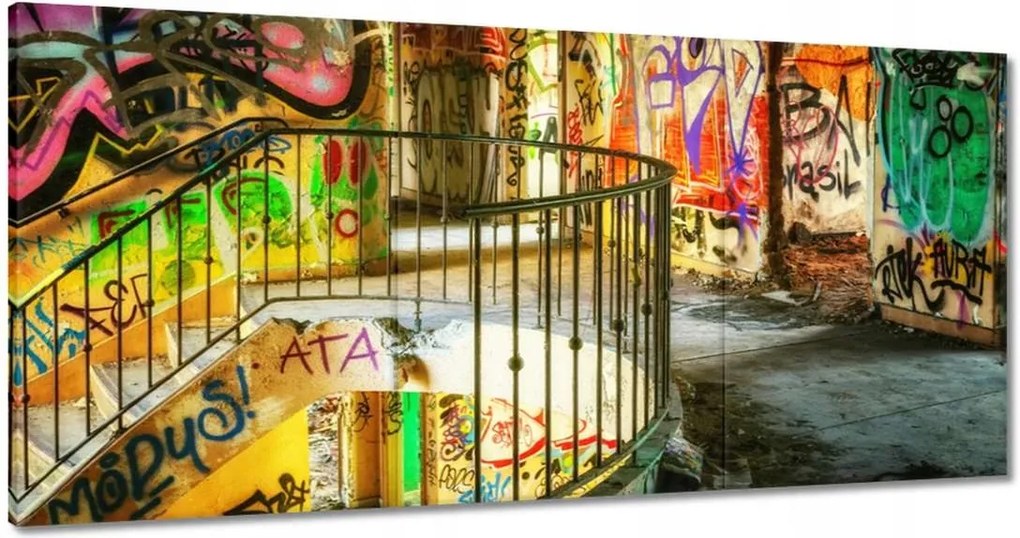 Festmények 180x90 Graffitti falfestmény