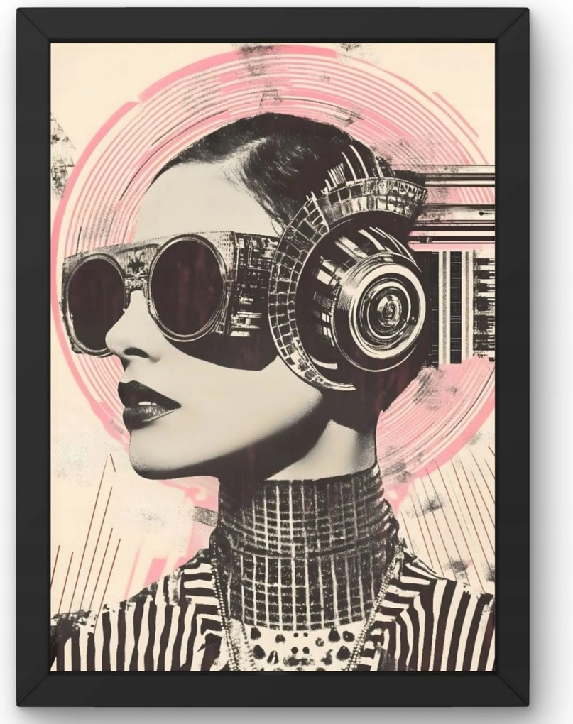 Poszter Nő Retro Futurisztikus 50x70 cm
