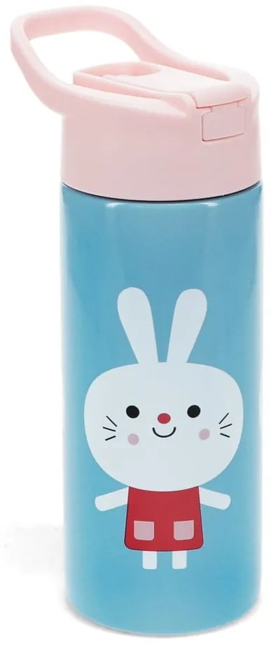 Világoskék rozsdamentes acél gyerek ivópalack 500 ml Lottie &amp; Friends – Rex London
