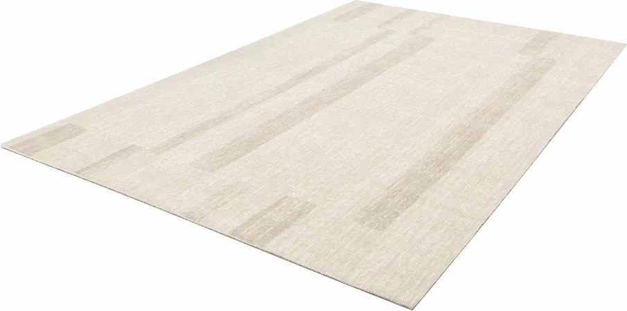 Bézs gyapjú szőnyeg 160x240 cm Agnus Brush Lines – Agnella