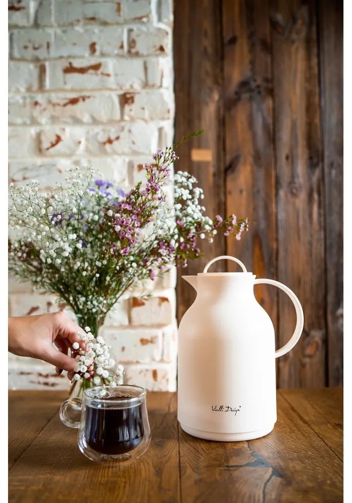 Bézs termosz, 1 l - Vialli Design