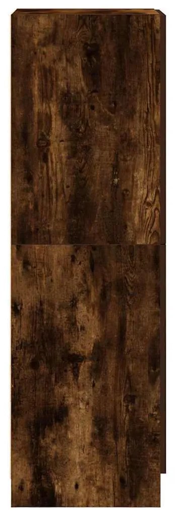 füstös tölgy színű szerelt fa konyhaszekrény 38x41,5x131,5 cm