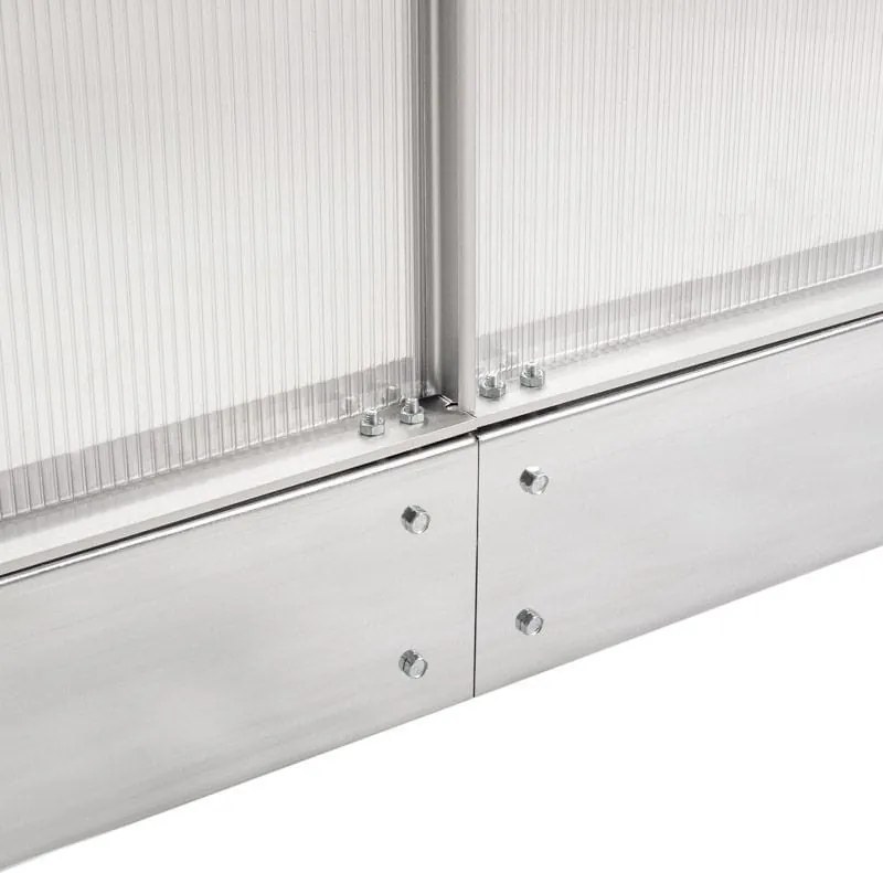 Polikarbonát üvegház 250 x 430 x 124/205 cm