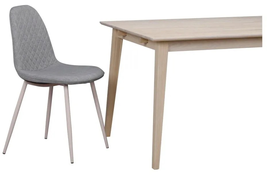 Filippa matt lakkozott tölgyfa étkezőasztal, 180 x 90 cm - Rowico