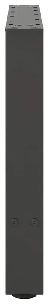 2 db antracitszürke acél dohányzóasztal láb 50x(42-43) cm