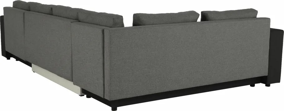 Univerzális ülőgarnitúra, sötétszürke/szürke, MERSI