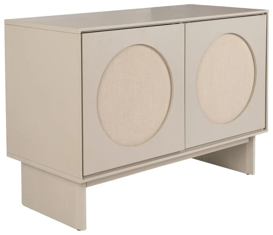 Világosszürke akácfa komód 100x70x45 cm Twin – Zuiver